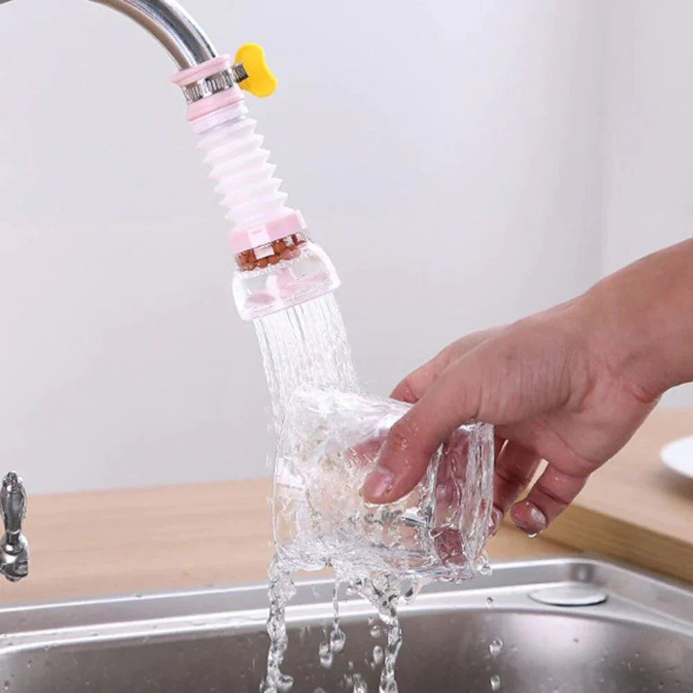 Fan Faucet 360° Water-Saving Tap | Anti-Splash Sprayer Nozzle Filter Aerator Diffuser for Kitchen & Bathroom Random Color