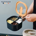 4 Grid Spice Seasoning Food and Masala Rack/Box/Container/Storage/jar Set for Kitchen / 4 grid masala box with spoon / 4 grid spice jar with free spoon